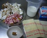 きのこのチーズホワイトソース作り方1写真