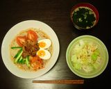 スタミナ韓国冷麺作り方4写真