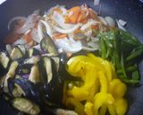 時間と油をカットしたナスの炒め物作り方7写真