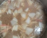 市販スープ活用!フカヒレ雑炊作り方3写真