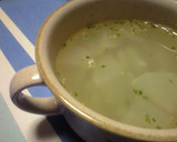 大根とニラのやさしいスープ☆ショウガ風味作り方4写真