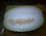 夏なのに冬の瓜？冬瓜と鶏の煮物作り方1写真