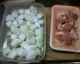 夏なのに冬の瓜？冬瓜と鶏の煮物作り方2写真