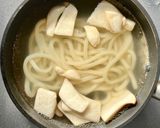 お手軽な食材で生姜風味の卵とじうどん作り方2写真