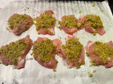 バジル麹で。チキンの香草パン粉焼き