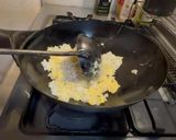 鰹節が決めて！大根の葉の漬けもの炒飯作り方4写真