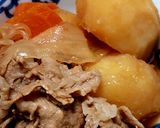 糸こんにゃくたっぷり☆ヘルシー☆肉じゃが作り方14写真