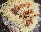 ベーコンとツナのスパゲッティ作り方4写真