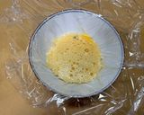 お弁当卵1個レンチン90秒⭐︎塩昆布卵焼き作り方3写真