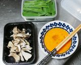 ニラと舞茸の卵炒め作り方1写真
