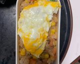 レンジ簡単洋風梅親子丼味オムライス弁当作り方12写真