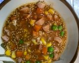 全てレンジ簡単洋風ガーリック味噌炒飯弁当作り方5写真