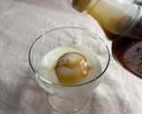 怖いけど試してみたい🤭温玉で飲むプリン🍮作り方4写真