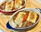 簡単☆夕食の残りカレーがトマトチーズ焼きカレーに作り方6写真