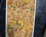 全てレンジ洋風梅お好み焼き味炒飯弁当作り方14写真