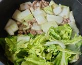 ヨウサマの減塩白菜と挽き肉のあんかけ作り方3写真