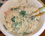 カニかまキュウリ三つ葉のそうめんサラダ作り方3写真