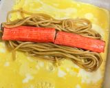 和風✨だし巻き卵と焼きそのオムそばロール作り方4写真