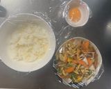お一人様野菜たっぷりオイ味噌ウインナー丼作り方16写真