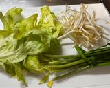 【1人分】にんにく味噌野菜炒めと焼飯作り方1写真