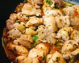 鶏肉＆カイワレのトマト缶炒め煮作り方3写真
