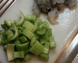 セロリとエビのナムル作り方1写真