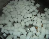 鶏挽肉とゴーヤのスープ作り方4写真