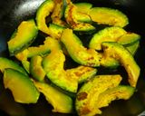 エビとかぼちゃの香味炒め作り方5写真