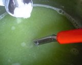 夏野菜とささみで・翡翠スープの冷製パスタ作り方6写真
