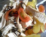 夏野菜とささみで・翡翠スープの冷製パスタ作り方8写真