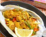 エスニック風焼き鳥ライスのクックパー蒸し作り方6写真