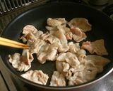 豚肉と高菜の炒め丼作り方3写真
