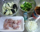 鶏肉となすのトマト煮作り方1写真