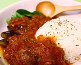 ポークのトマト煮＆バターライス（夏野菜）作り方11写真