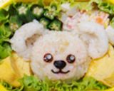 ダッフィーのとりそぼろ弁当✿キャラ弁作り方5写真