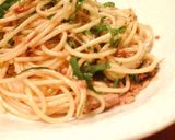 簡単♪梅と大葉のシーチキンパスタ作り方6写真