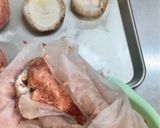 肉厚しいたけの塩麹肉詰め作り方2写真
