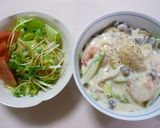 かけてドリア風♪とろ～りチーズオムレツ丼作り方12写真