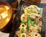 🌟[簡単] 照焼き豚こまレンコン😋作り方6写真