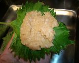 鶏ひき肉の青ジソ焼き作り方2写真
