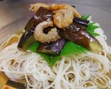 ひんやり!お茄子と干し海老のお素麺♪作り方7写真
