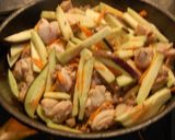 なすと鶏肉紹興酒炒め作り方2写真