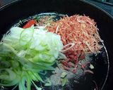 干しえびで☆ペペロンチーノ風☆和パスタ作り方4写真