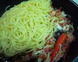 干しえびで☆ペペロンチーノ風☆和パスタ作り方6写真