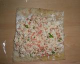 あらほぐし鮭と豆腐の油あげ巻き焼き作り方3写真