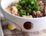 夏休みは～簡単・そぼろあんかけ豆腐丼❤作り方2写真
