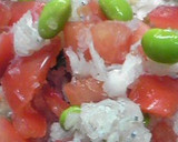 簡単！さっぱり♪トマトと枝豆のおろし和え作り方4写真