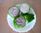 ジャンボピーマンの丸ごと肉詰め☆作り方2写真