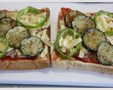 夏野菜のピザトースト作り方7写真