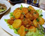 鶏むね肉とポテトのチリソース作り方10写真